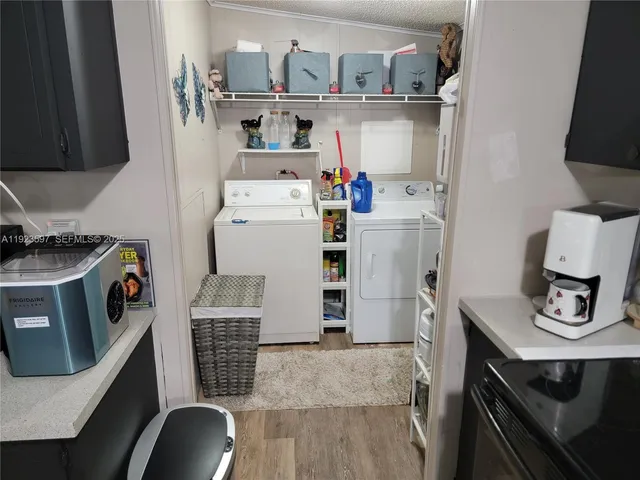 a room with storage and utility