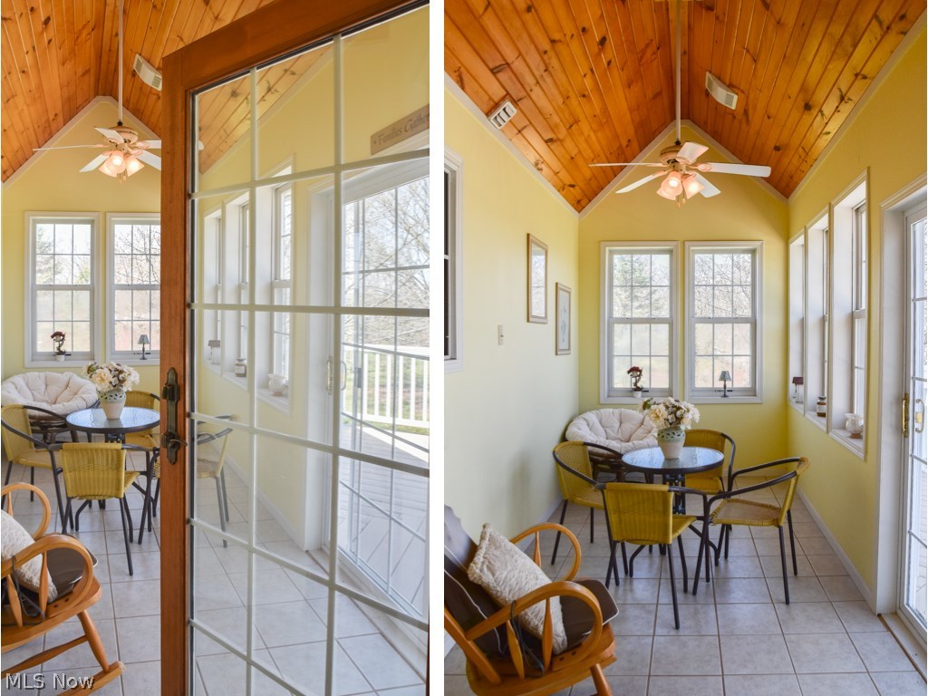 2555 Fixler Road Wadsworth, OH 44281 - Photo 23 of 35 Sun room with beautiful glass door off of the living room.