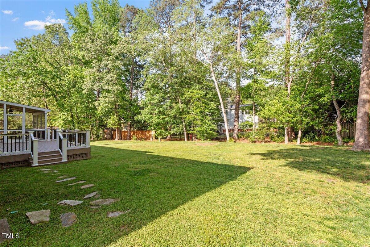 7209 Halstead Lane Raleigh, NC 27613 - Photo 6 of 64 a garden view with a sitting space