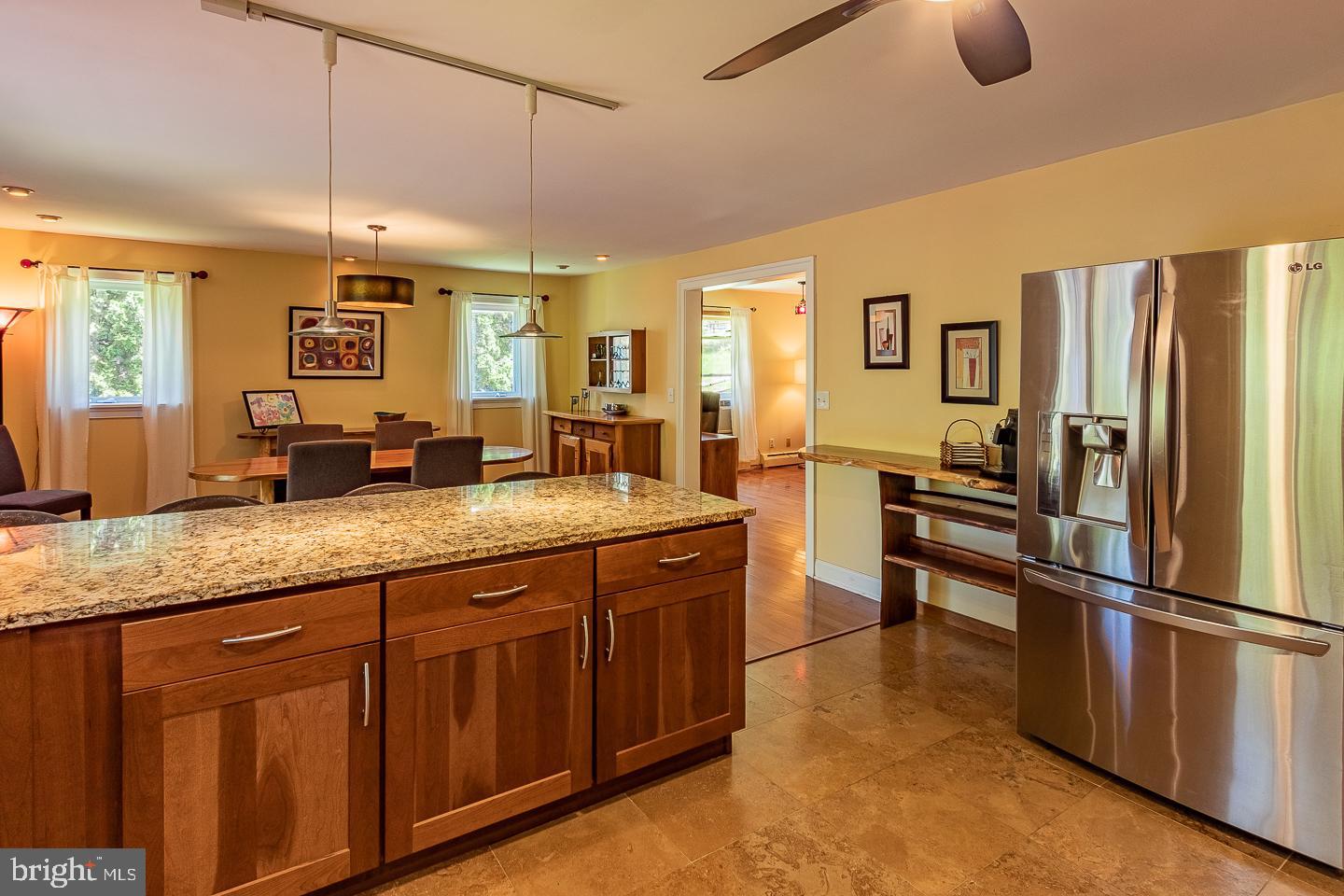 2204 Upper Gap Road Coatesville, PA 19320 - Photo 10 of 43 Kitchen bar seating & stainless fridge