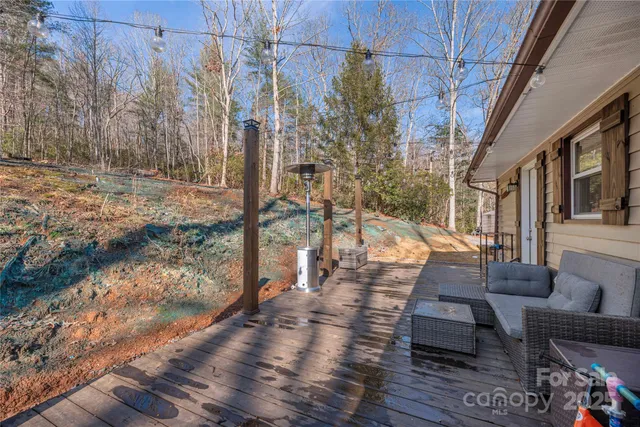 a view of outdoor space yard deck patio and swimming pool