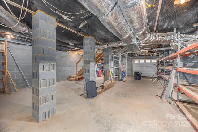 a view of storage and utility room