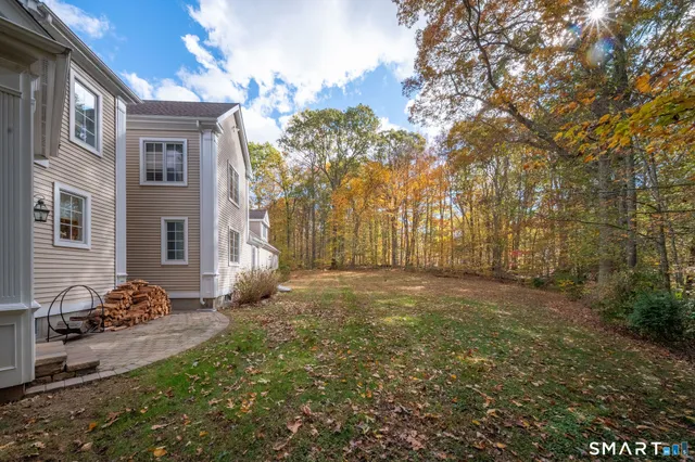 a view of an outdoor space with trees