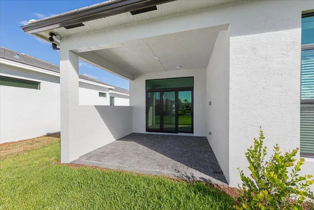 a view of a lake with a building in the background