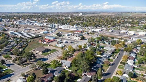 an aerial view of a city with lots of residential buildings