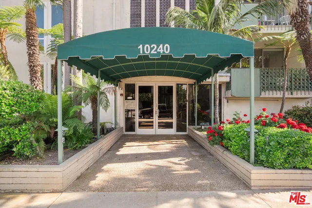 front view of a building with a street