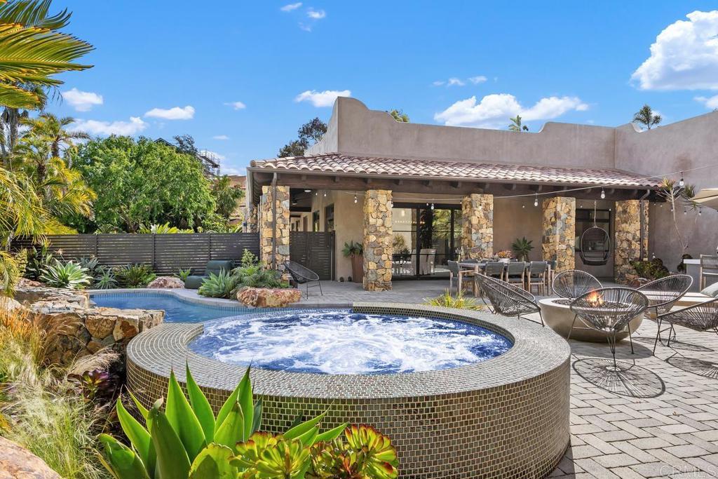 1240 Berryman Canyon Encinitas, CA 92024 - Photo 49 of 64 a view of a swimming pool with sitting area