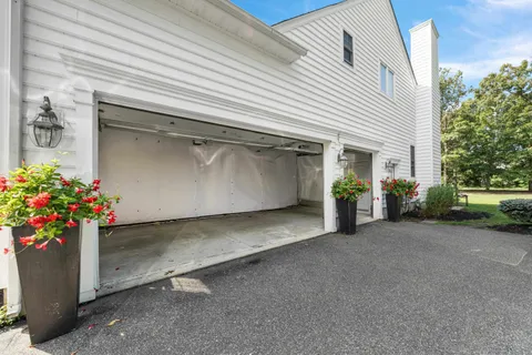 a view of a house with a garage