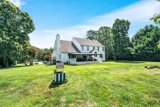 a house view with a garden space