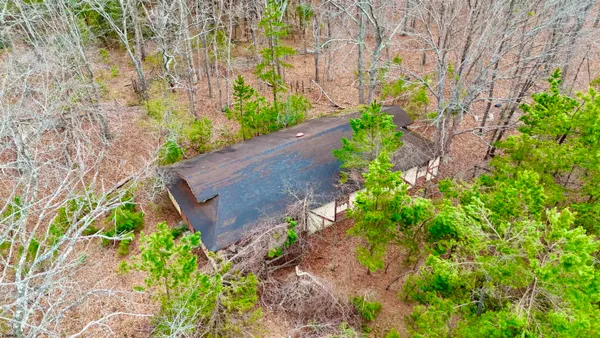 a aerial view of a house