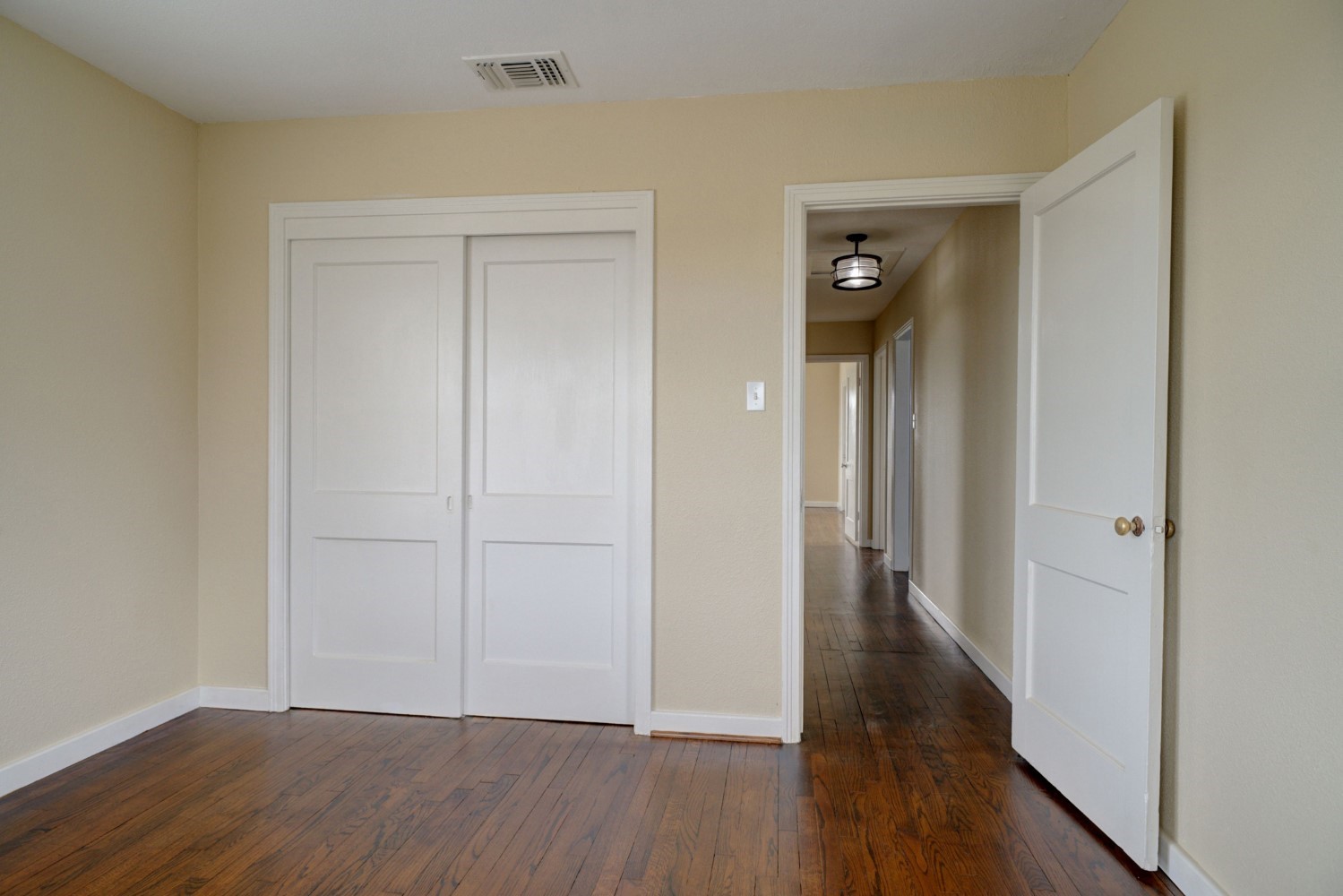 2940 Rabbs Prairie Road La Grange, TX 78945 - Photo 20 of 39 a view of a hallway with wooden floor