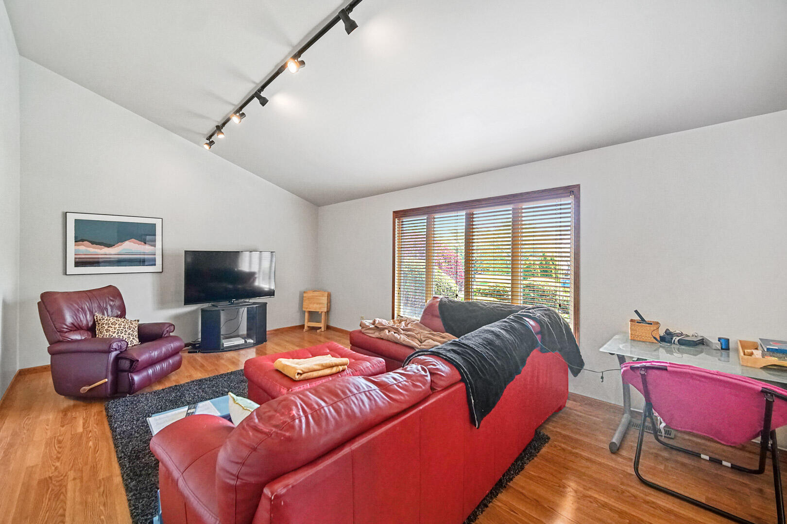 8466 Christopher Drive St. John, IN 46373 - Photo 18 of 23 a bedroom with furniture and a flat screen tv