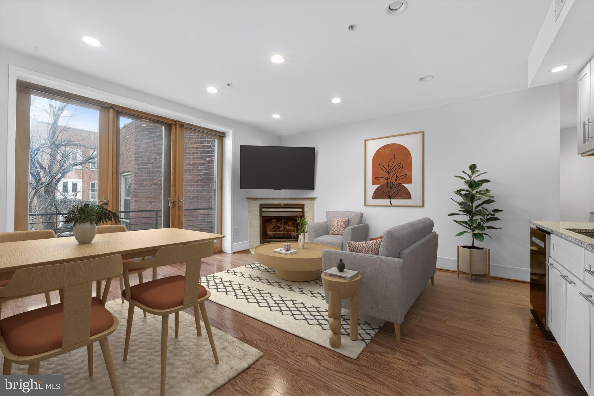 249 Florida Avenue Northwest, Unit 23 Washington, DC 20001 - Photo 2 of 13 Dining and living area