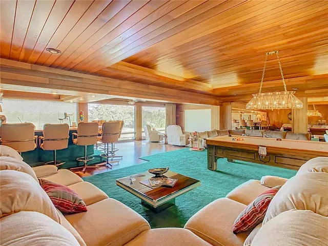 a kitchen with lots of counter top space