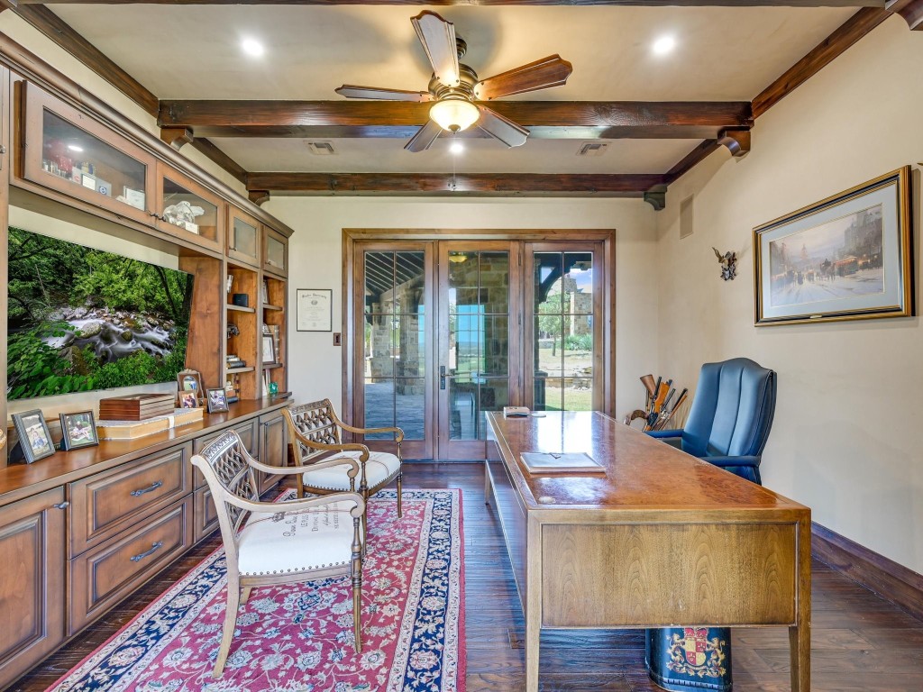 2515 Boot Ranch Circle Fredericksburg, TX 78624 - Photo 14 of 36 a living room with furniture and a large window