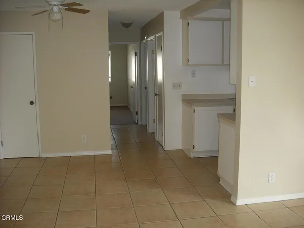 a view of a livingroom with an empty space