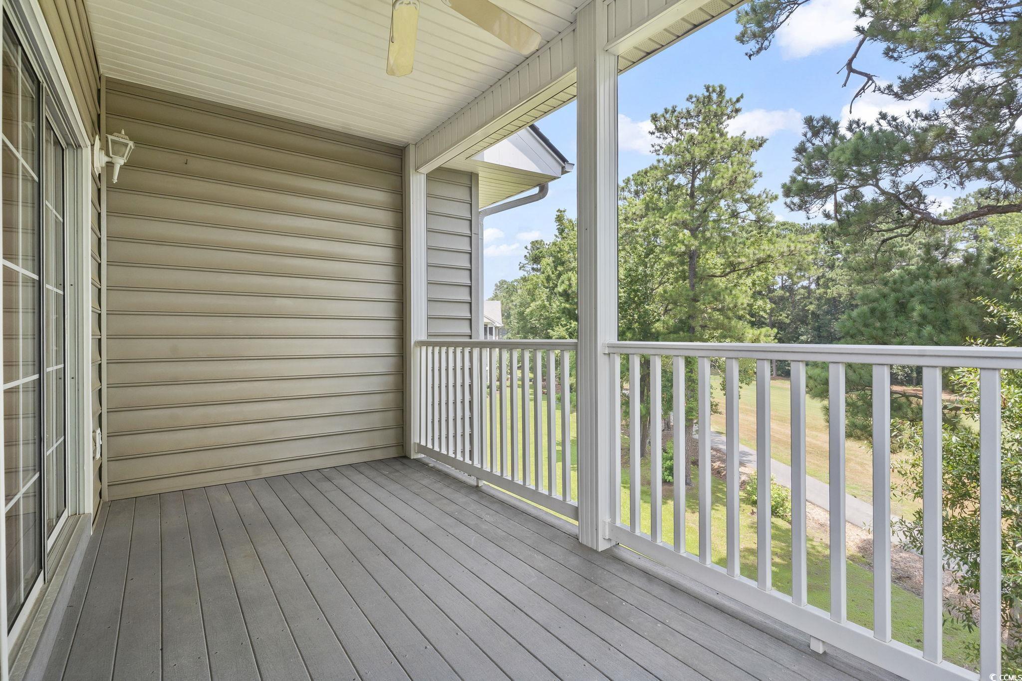 5810 Longwood Drive, Unit 14304 Murrells Inlet, SC 29576 - Photo 25 of 30 Deck featuring ceiling fan