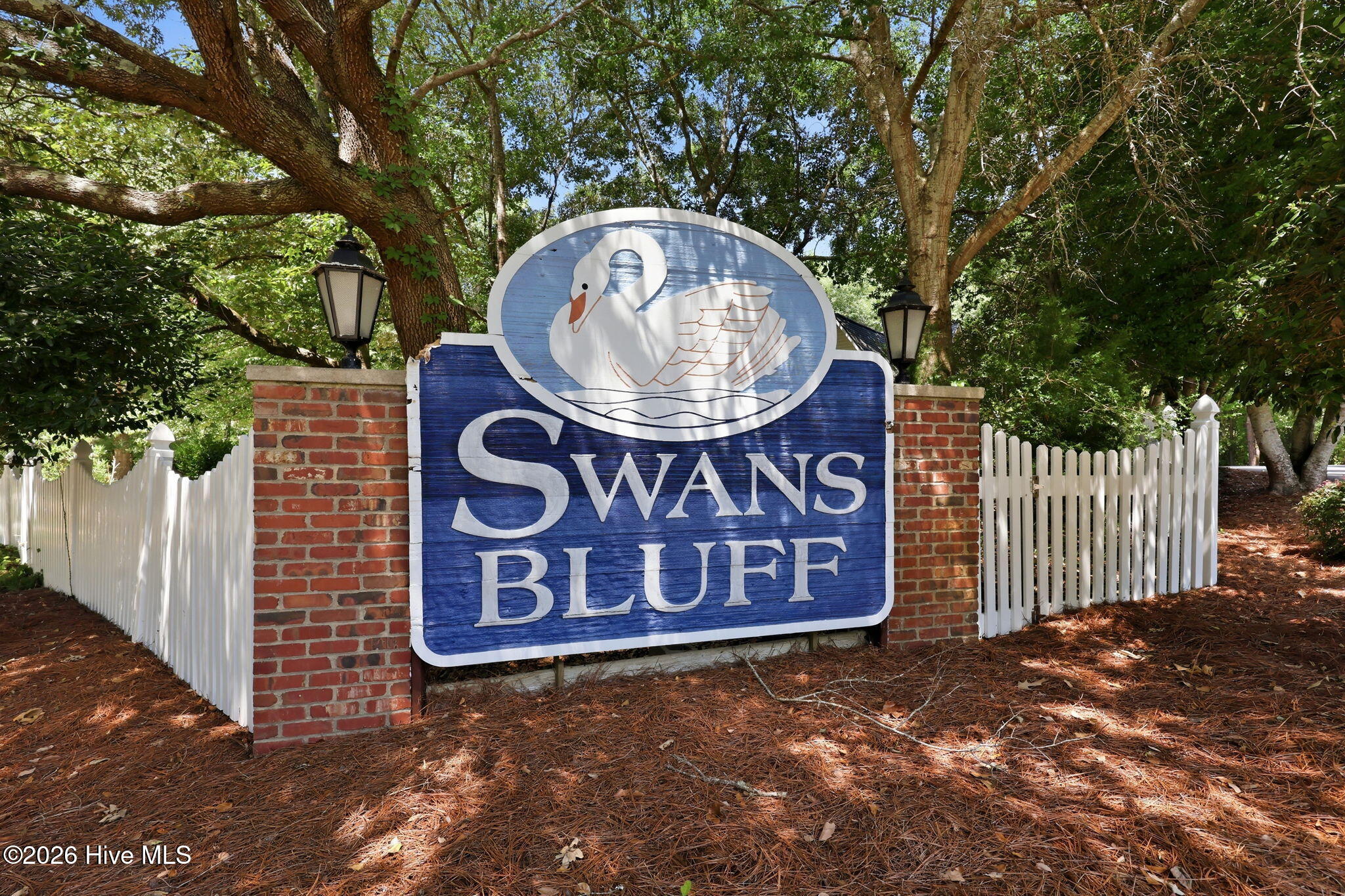 123 White Swan Way Road Swansboro, NC 28584 - Photo 17 of 17 Swans Bluff Sign