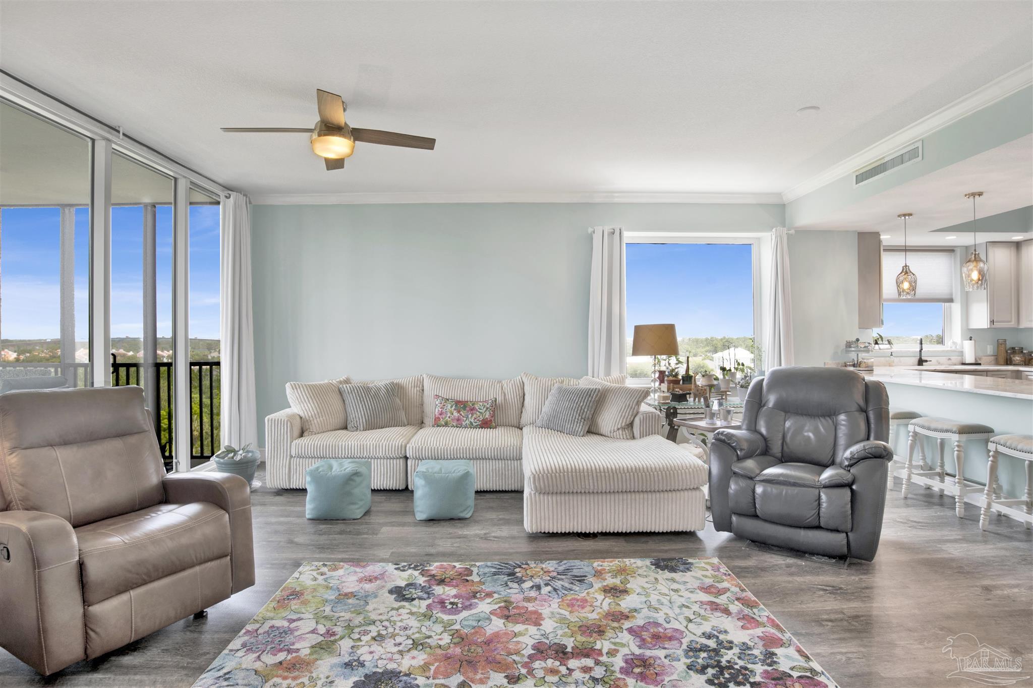 608 Lost Key Drive, Unit 705C Perdido Key, FL 32507 - Photo 16 of 51 a living room with furniture and a rug