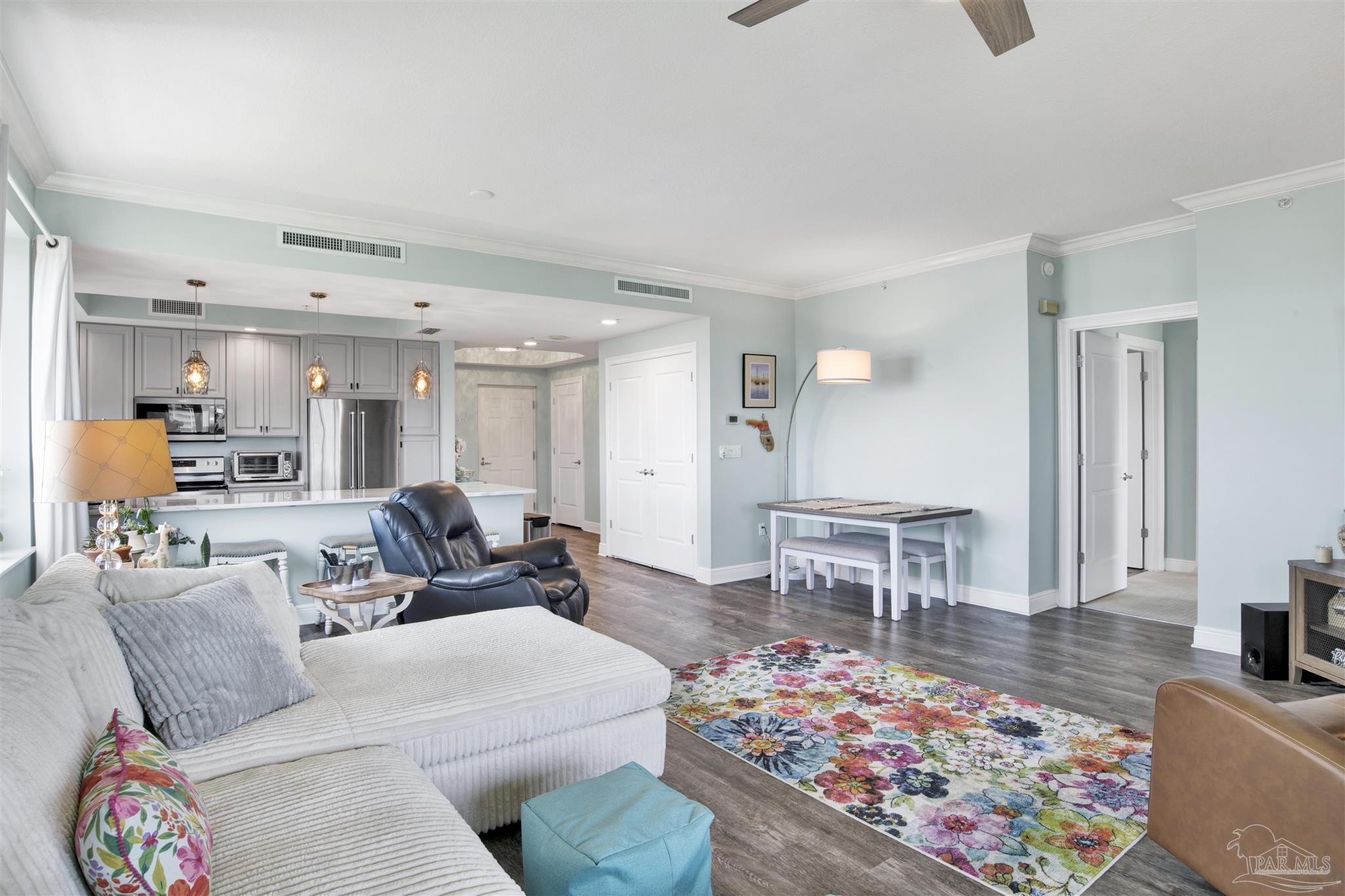 608 Lost Key Drive, Unit 705C Perdido Key, FL 32507 - Photo 18 of 51 a living room with furniture and a couch