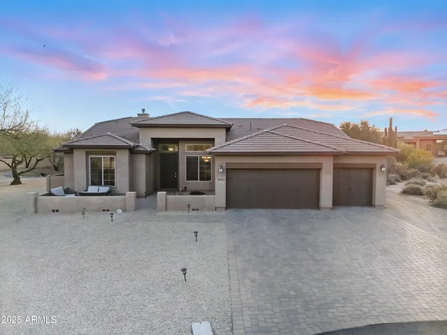 front view of house with a bench
