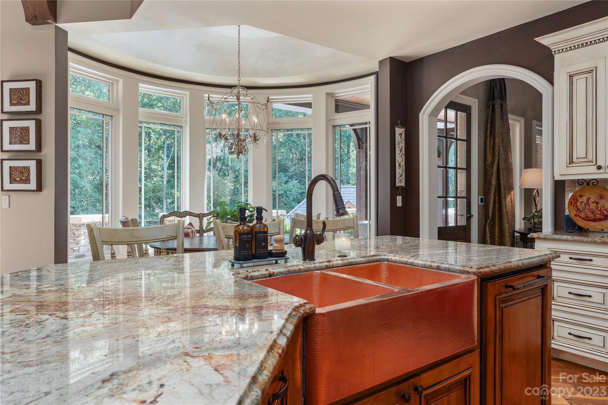 1007 Eirlys Lane Matthews, NC 28104 - Photo 25 of 48 a view of a dining room with furniture window and outside view