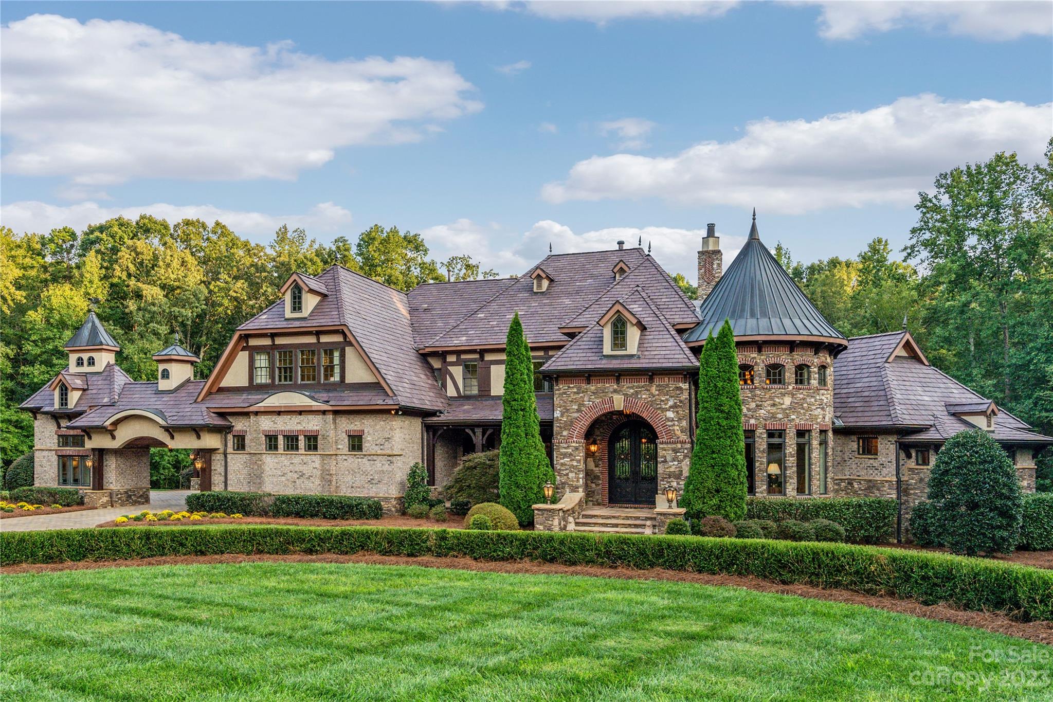 1007 Eirlys Lane Matthews, NC 28104 - Photo 8 of 48 front view of house with a yard