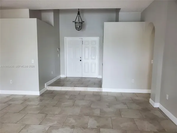 a view of an empty room