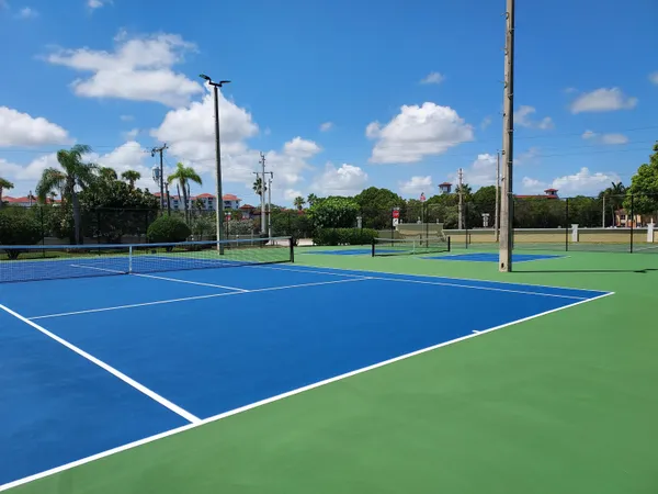 a view of a tennis court
