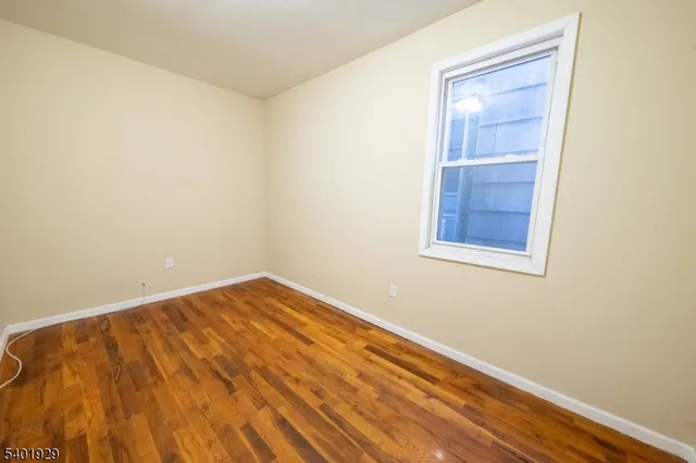 an empty room with closet