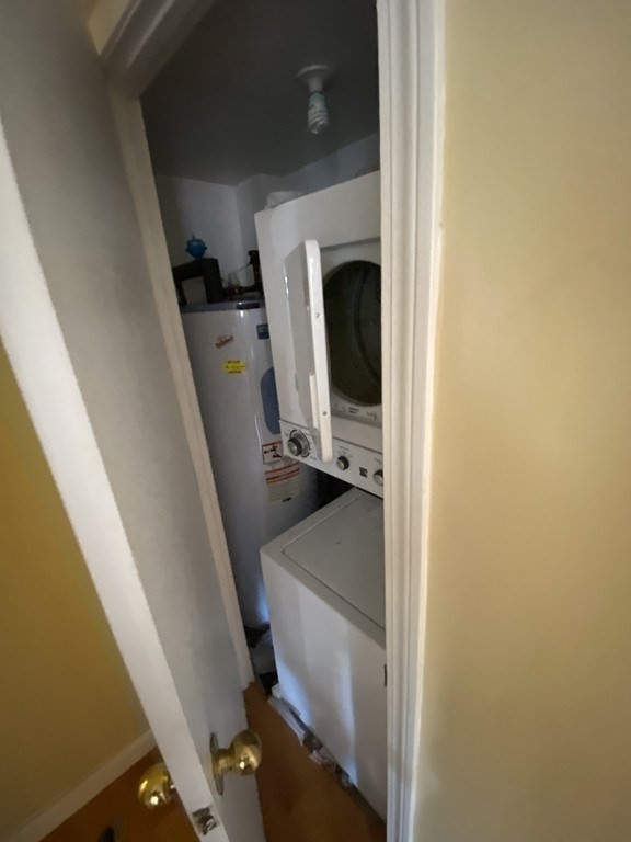 85 Brainerd Road, Unit 510 Boston, MA 02134 - Photo 8 of 25 a view of living room washer and dryer