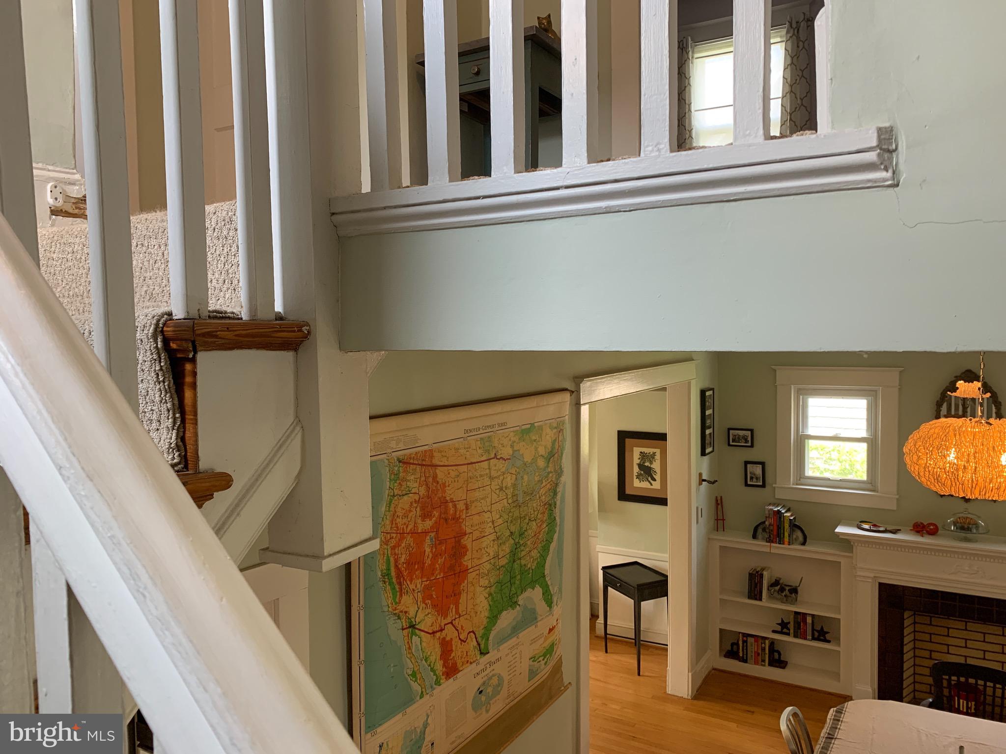 813 Cedarcroft Road Baltimore, MD 21212 - Photo 29 of 43 Original banisters/rails are pretty!