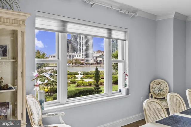 a view of a chair and table in a room