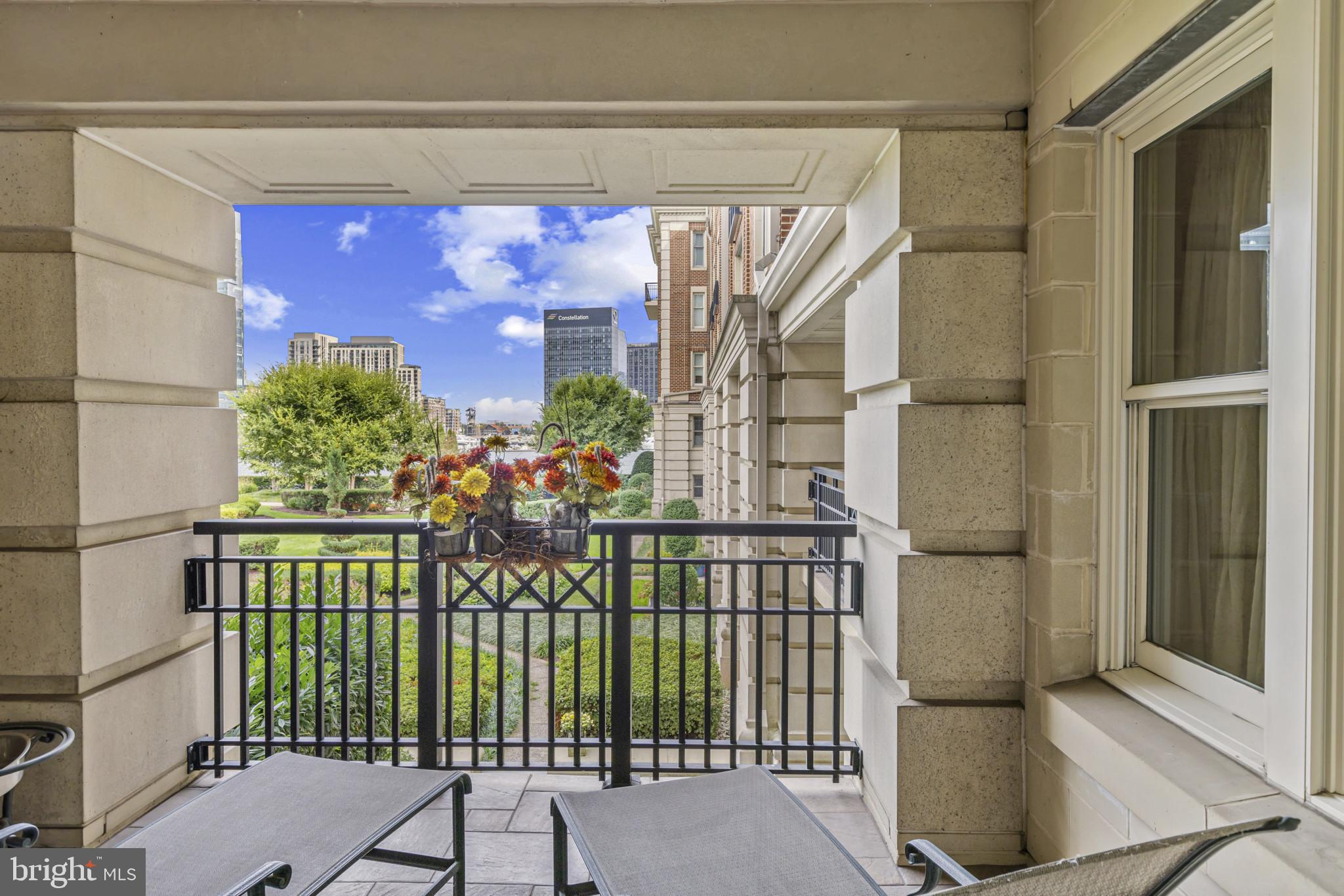801 Key Highway, Unit 251 Baltimore, MD 21230 - Photo 32 of 57 Primary Bedroom Private Balcony