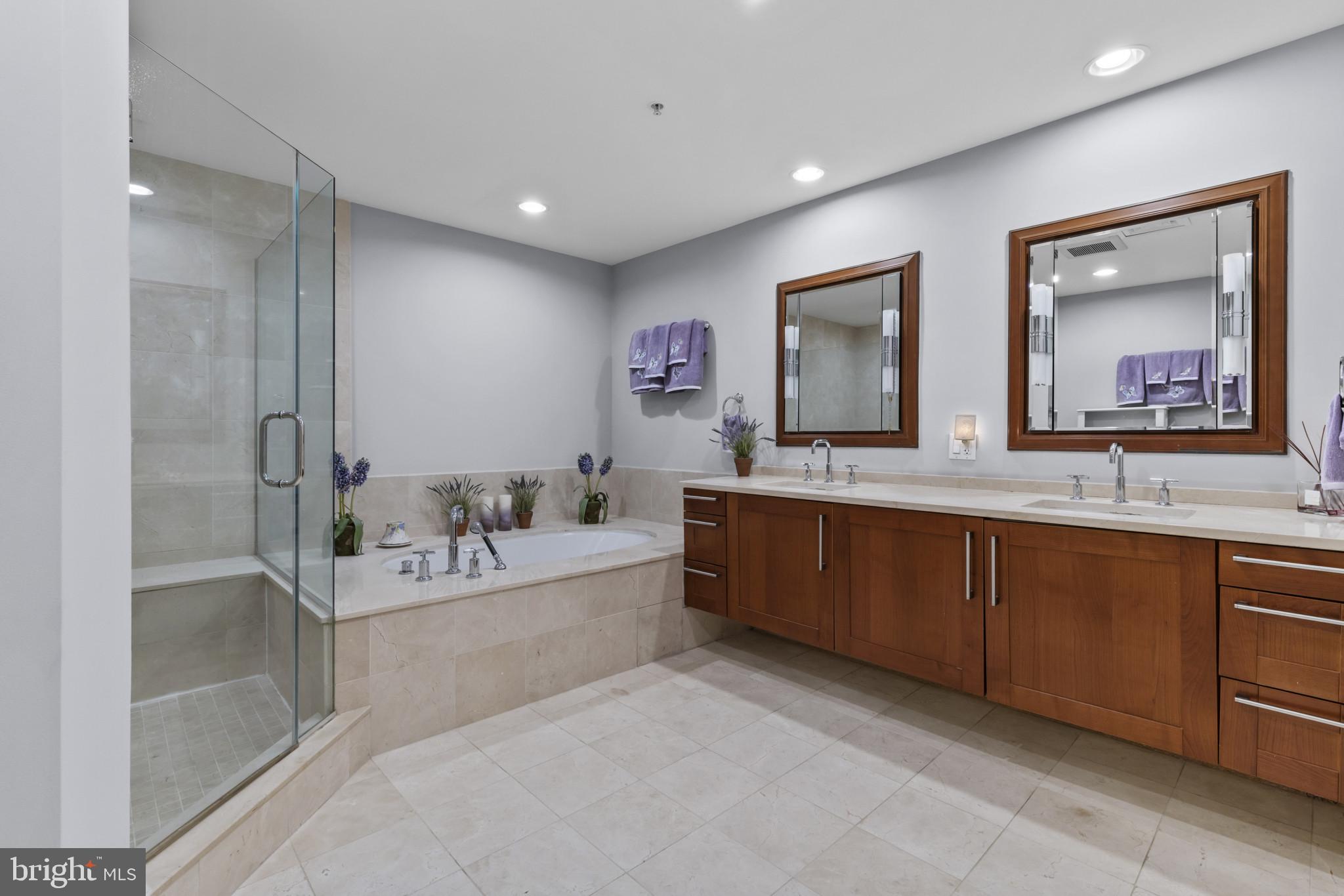 801 Key Highway, Unit 251 Baltimore, MD 21230 - Photo 34 of 57 a spacious bathroom with a mirror sink and bathtub