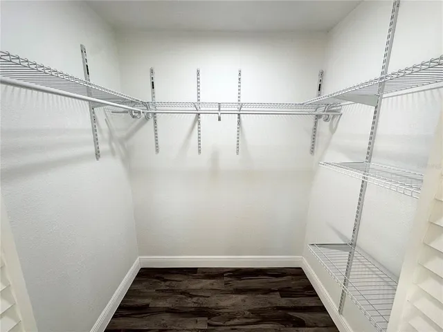 a view of a walk in closet