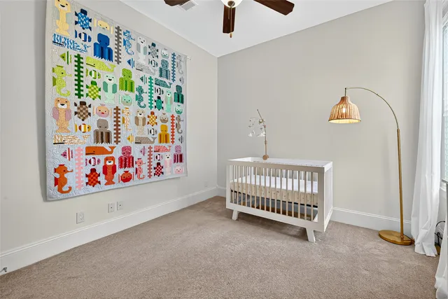 a view of a hallway with workspace