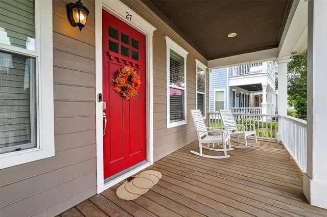 a view of a door of the house