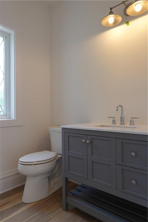 295 Hutchman Road Mars, PA 16046 - Photo 14 of 25 First floor powder room with accent window and vanity with quartz top!