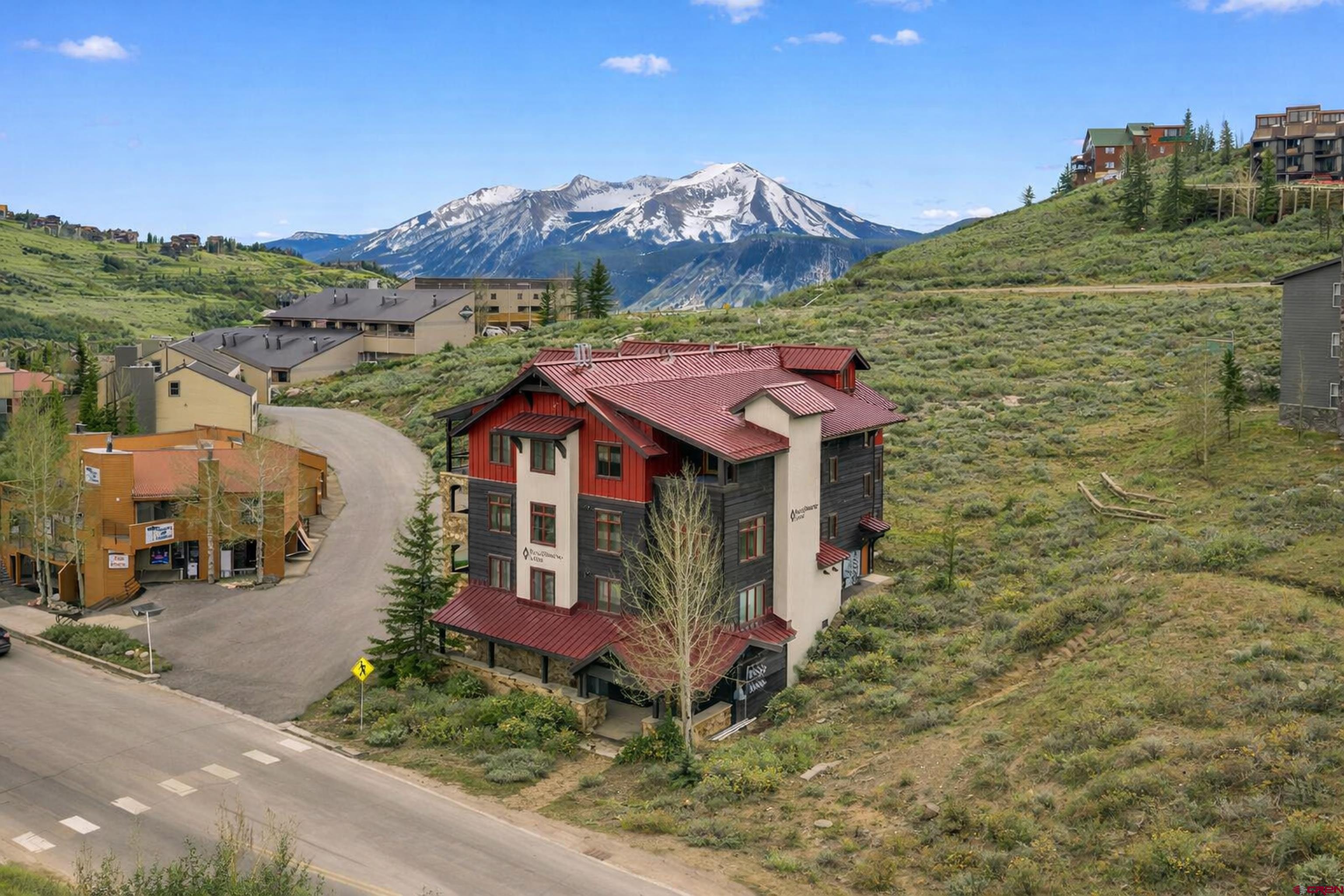 621 Gothic Road, Unit 2A Crested Butte, CO 81225 - Photo 34 of 34 an aerial view of houses with a street