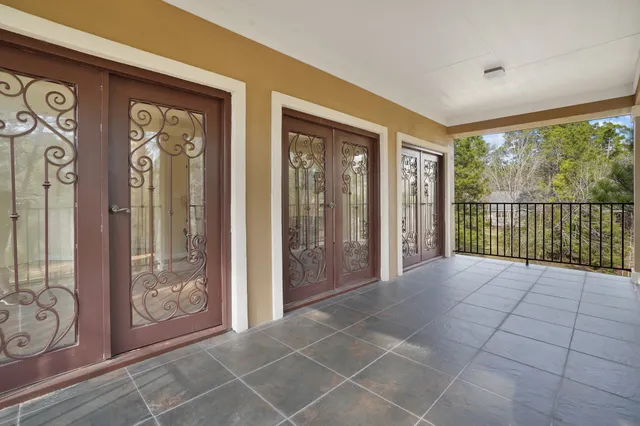 a view of a hallway with interior of the house