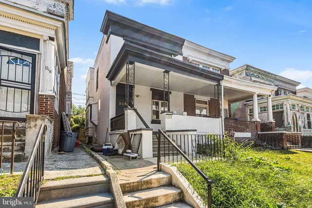 front view of house with a patio