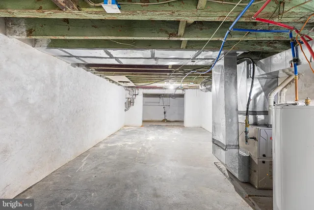 a view of storage and utility room