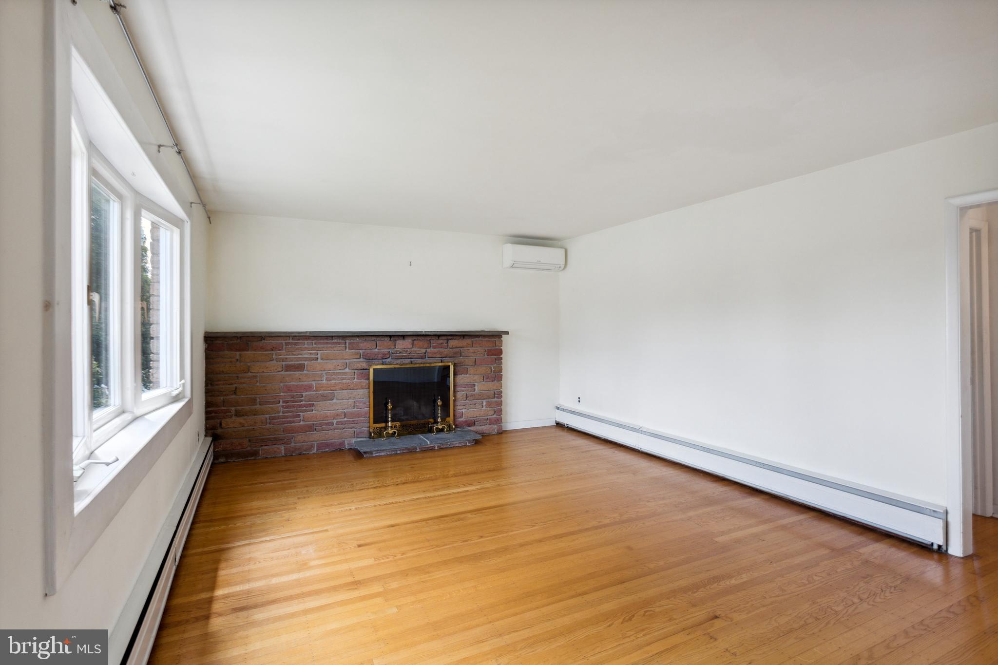 628 South Eagle Road Havertown, PA 19083 - Photo 4 of 25 Living Room with Fireplace