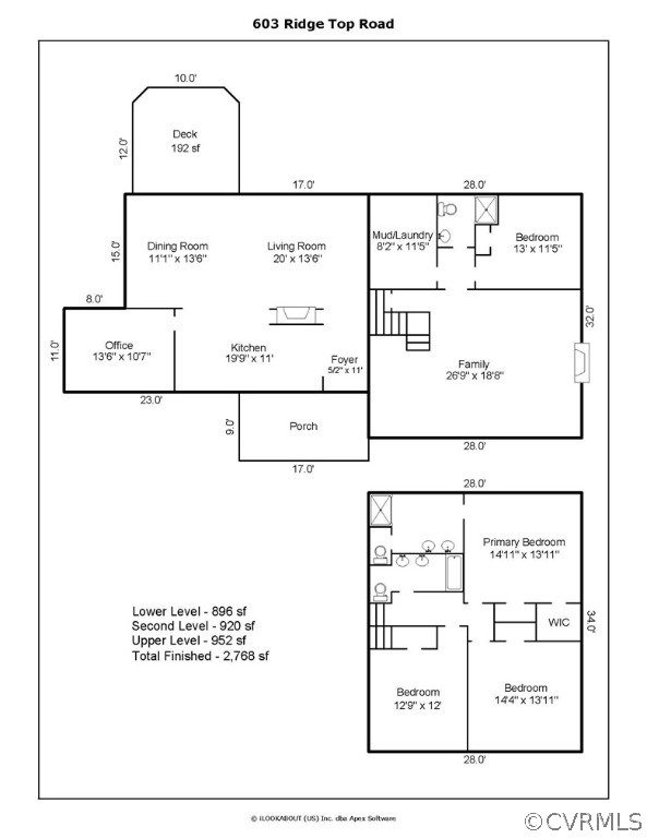 603 Ridge Top Road Henrico, VA 23229 - Photo 48 of 48 Floor Plan