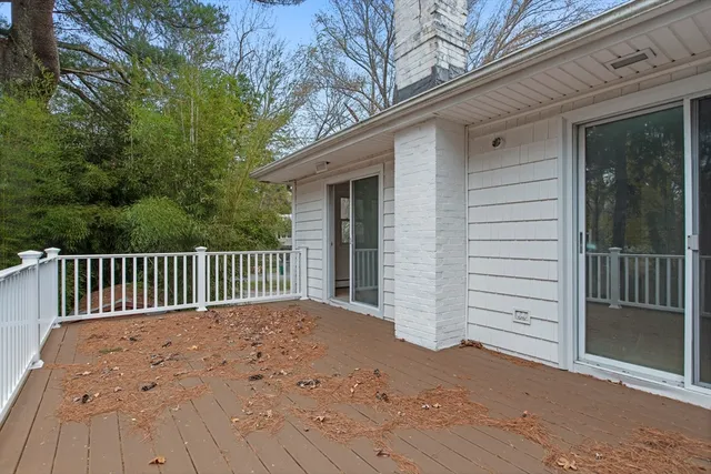 a view of backyard space