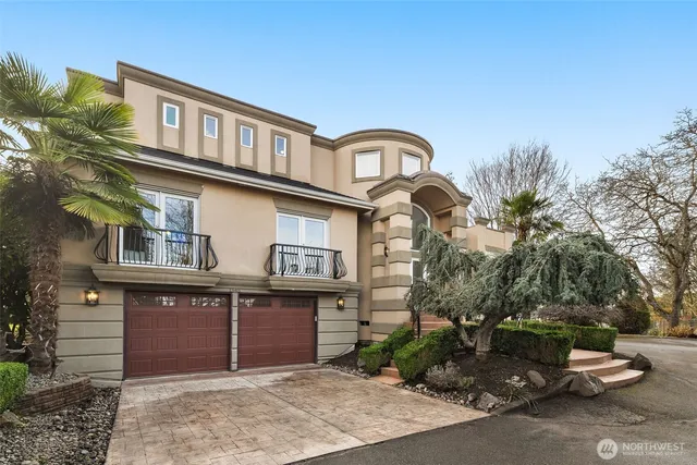 a front view of a house