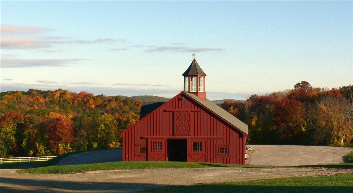 The most magical landscape here in North Salem.  This is one of two barns on the 26 acre property.