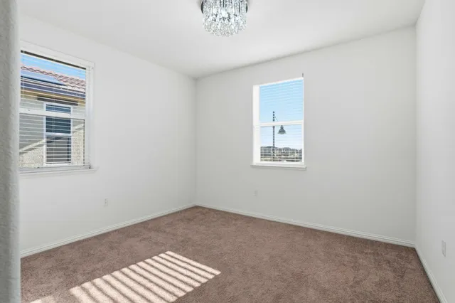 a view of an empty room