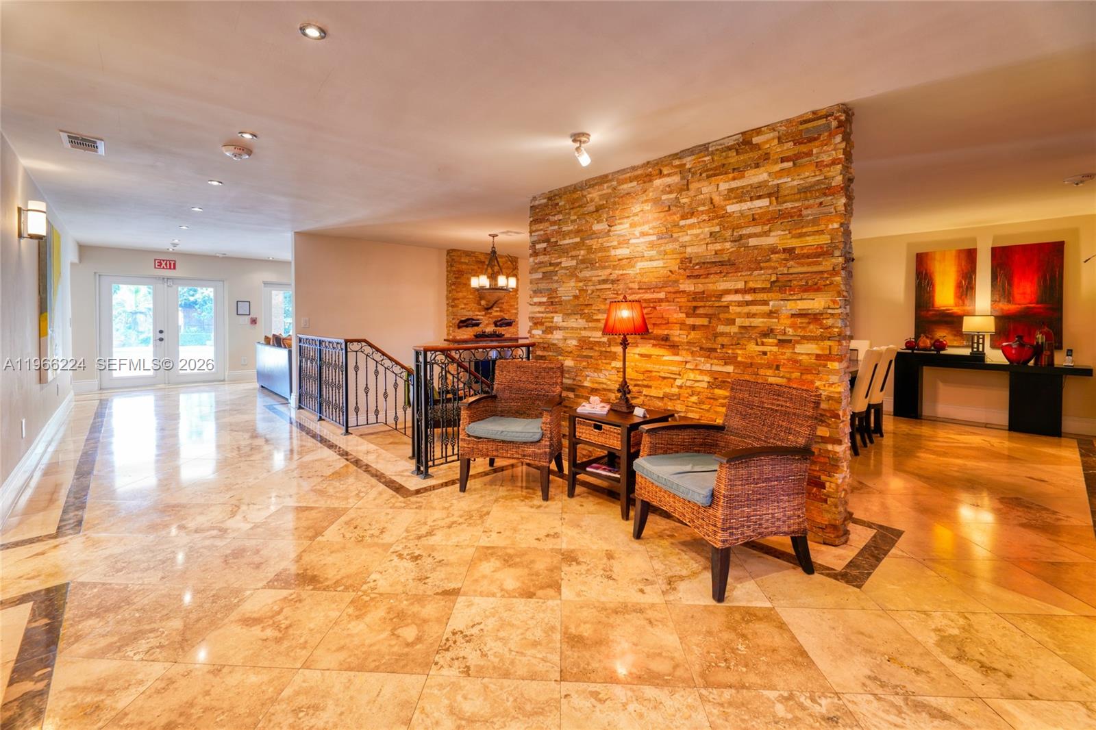 5826 Southwest 17th Street Miami, FL 33155 - Photo 16 of 46 a view of a lobby with furniture and rug